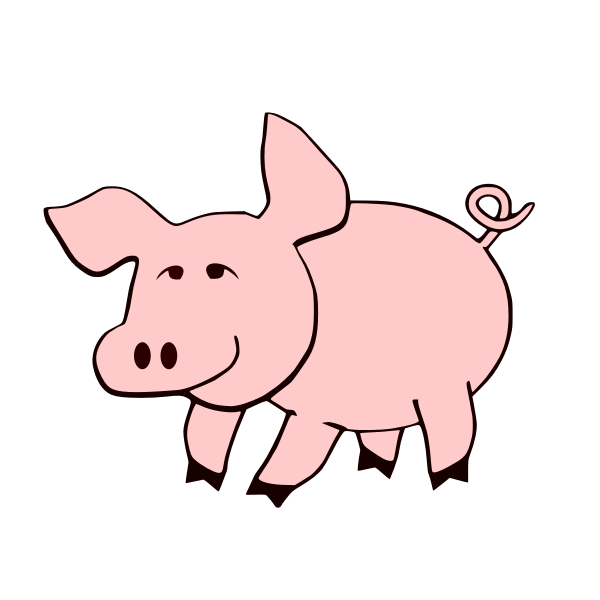SVG Cute pig image