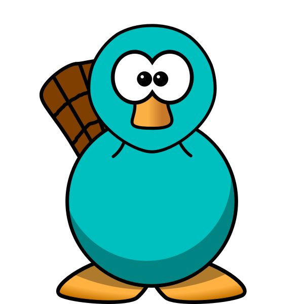 SVG Cute platypus