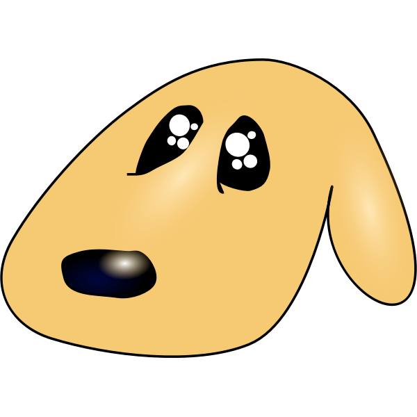 SVG Cute sad dog