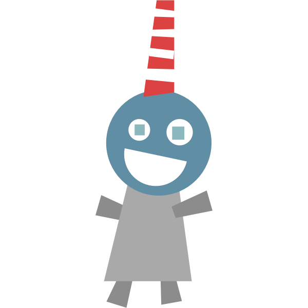 SVG Cute tower person icon vector image