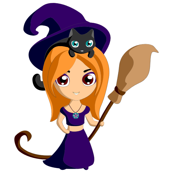 SVG Cute witch