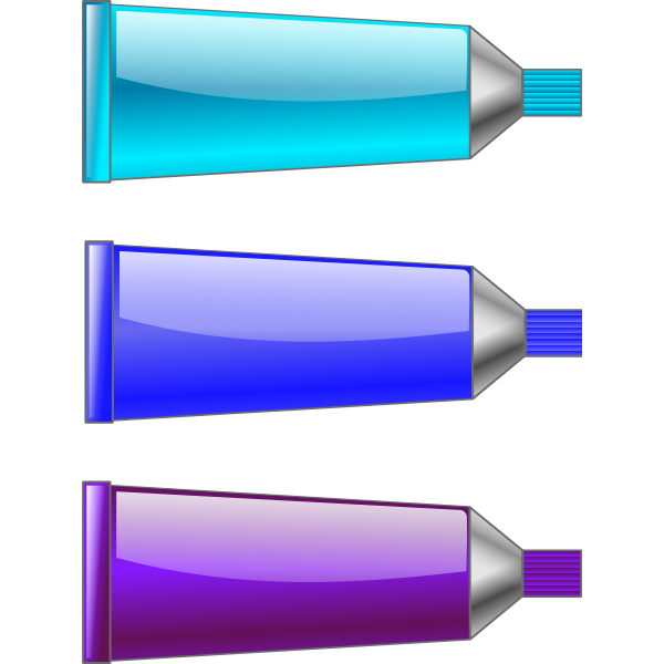 SVG Cyan blue and purple colour tubes