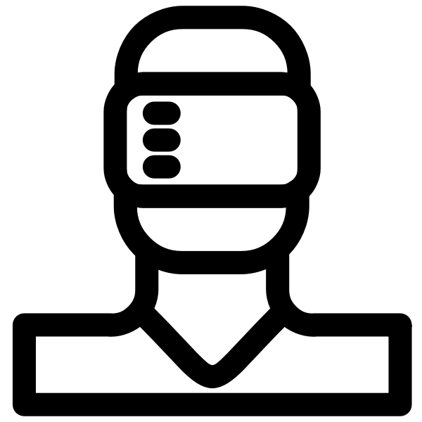 SVG Cyber man icon