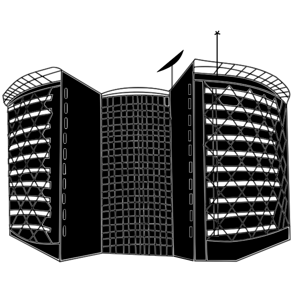 SVG Cyber Towers vector graphics