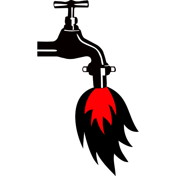 SVG cybergedeon no fracking faucet bwr