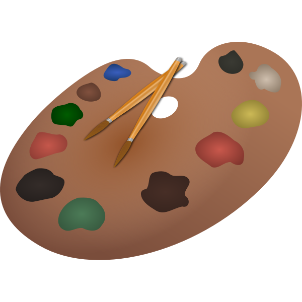 SVG cyberscooty palette and brush