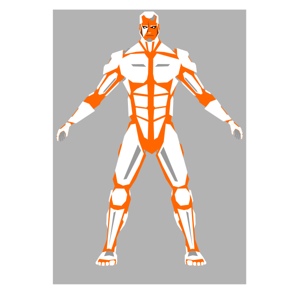 SVG Cyborg vector image