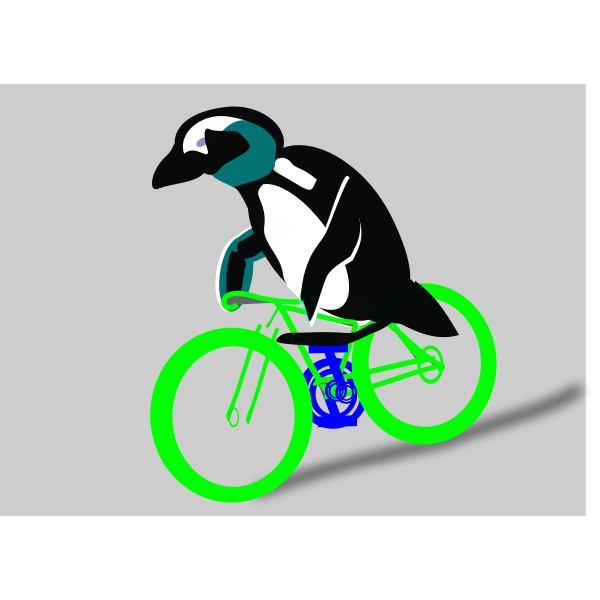 SVG Cycling penguin