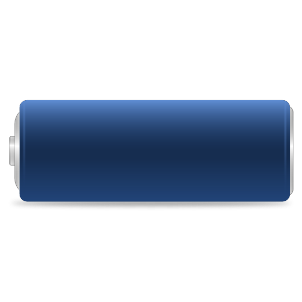 SVG Cylinder battery vector drawing
