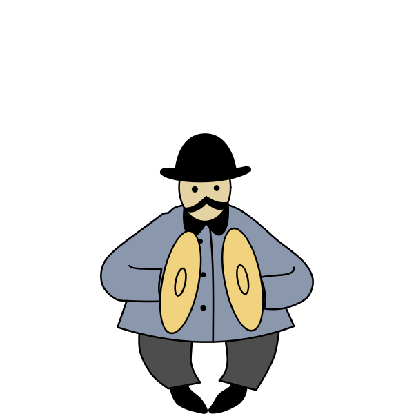 SVG Cymbalist vector clip art
