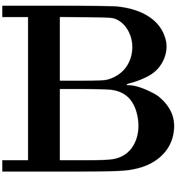 SVG Cyrillic letter B