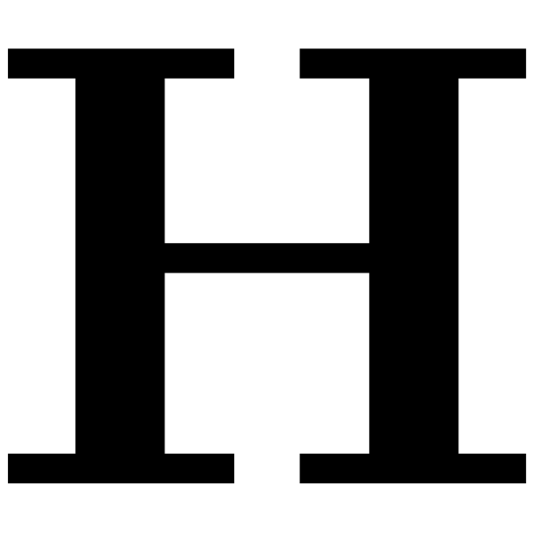 SVG Cyrillic letter H