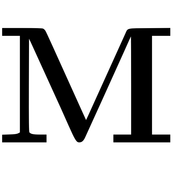 SVG Cyrillic letter M