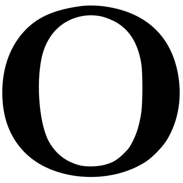 SVG Cyrillic letter O