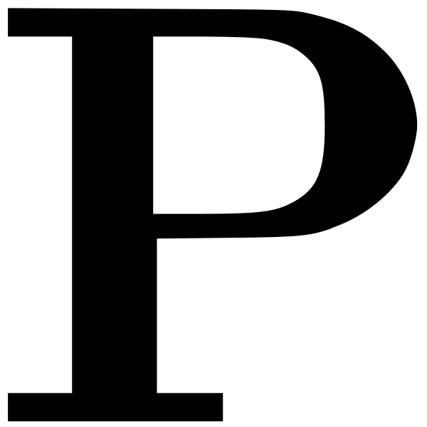 SVG Cyrillic letter P