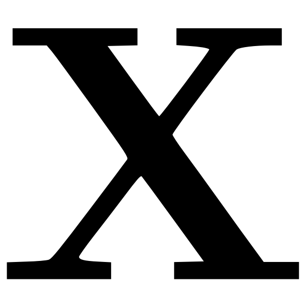 SVG Cyrillic letter X