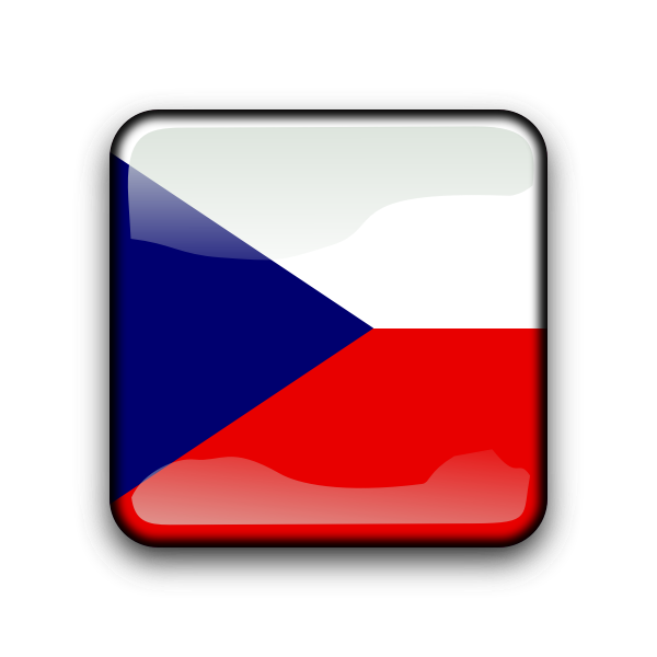 SVG Czech Republic flag button