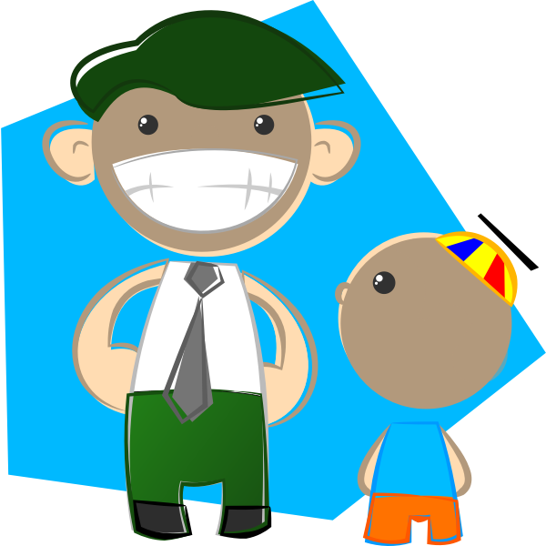 SVG Dad and son