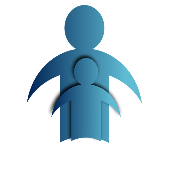 SVG Dad and son icon