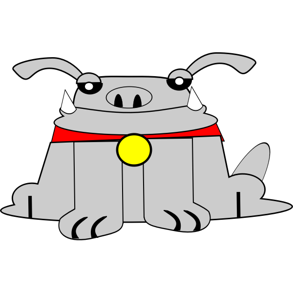 SVG Daft dog