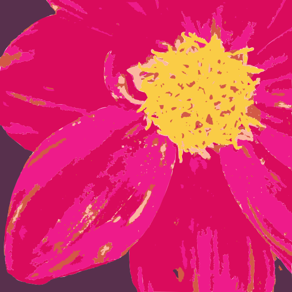SVG Dahlia flower vector graphics