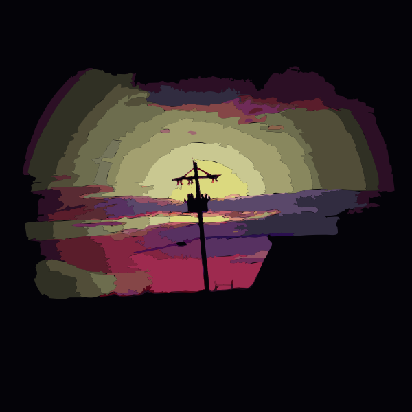 SVG Daily Sketch Barn sunset 2015051300