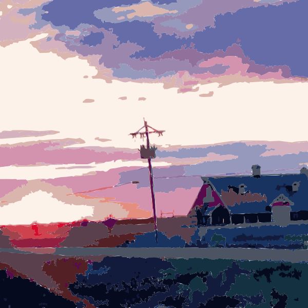 SVG Daily Sketch Barn Sunset 2015051346