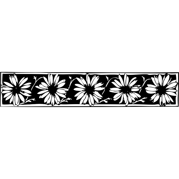 SVG Daisy vector border