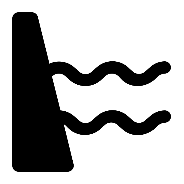 SVG Dam silhouette