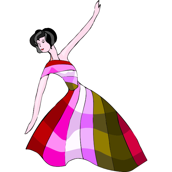 SVG Dance move by a woman