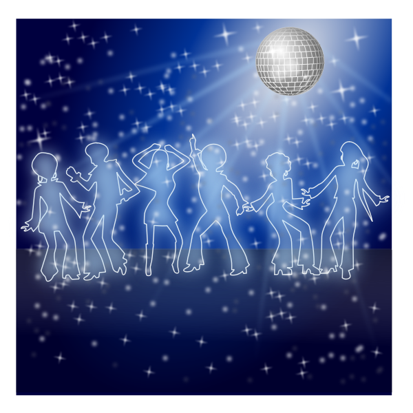 SVG Dance party vector clip art