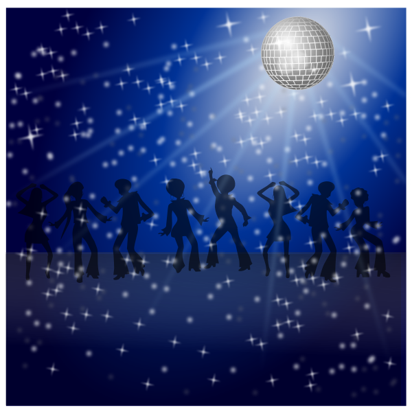 SVG Dance party vector drawing