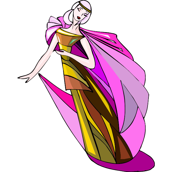 SVG Dancer in gown