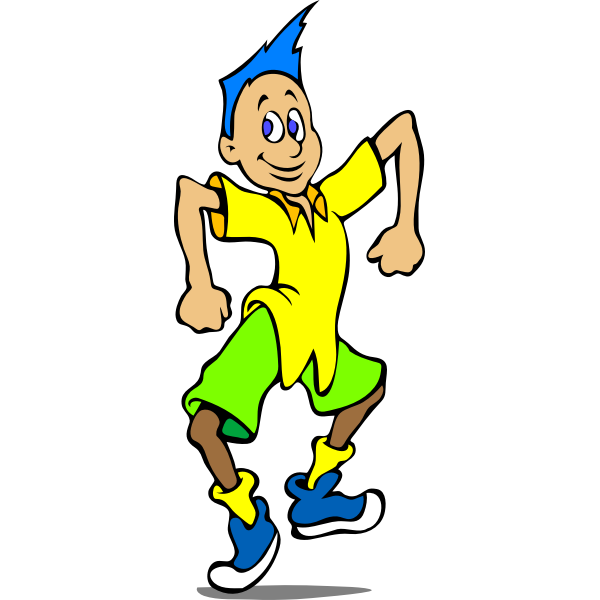 SVG Dancing boy image