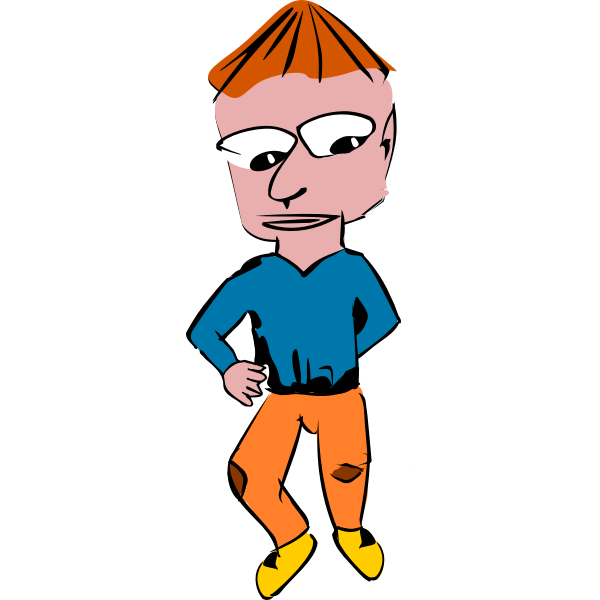 SVG Dancing boy vector image