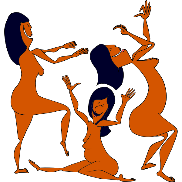 SVG Dancing egyptians