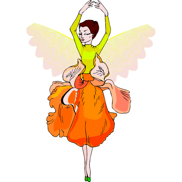 SVG Dancing fairy image