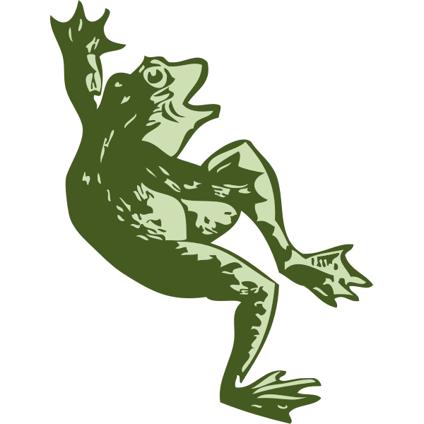 SVG dancing frog