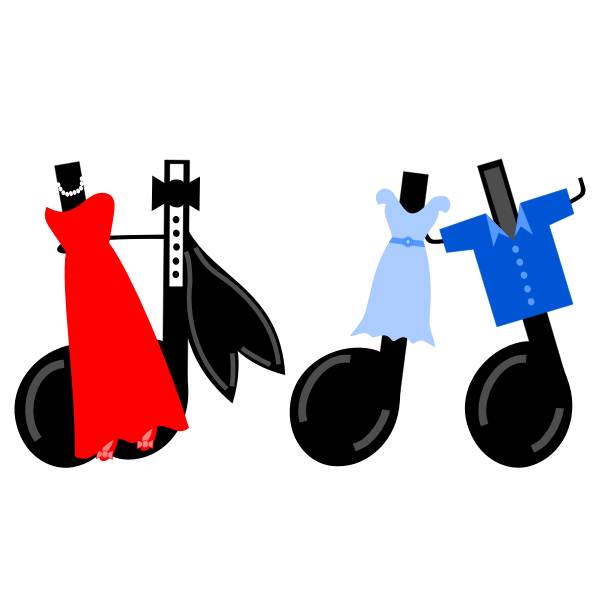 SVG Dancing music notes vector graphics