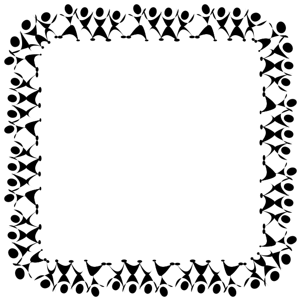 SVG Dancing people square