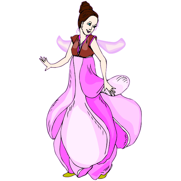 SVG Dancing pixie
