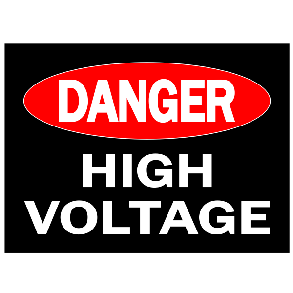 SVG Danger - high voltage