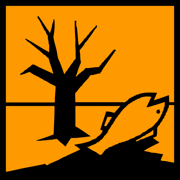 SVG Danger of environment warning sign vector graphics