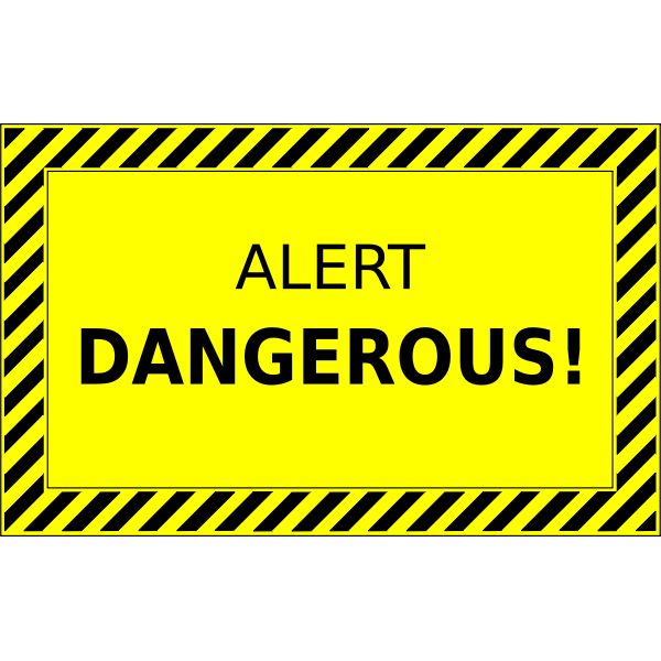 SVG Dangerous sign