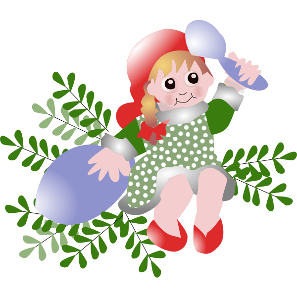 SVG Danish Christmas vector illustration