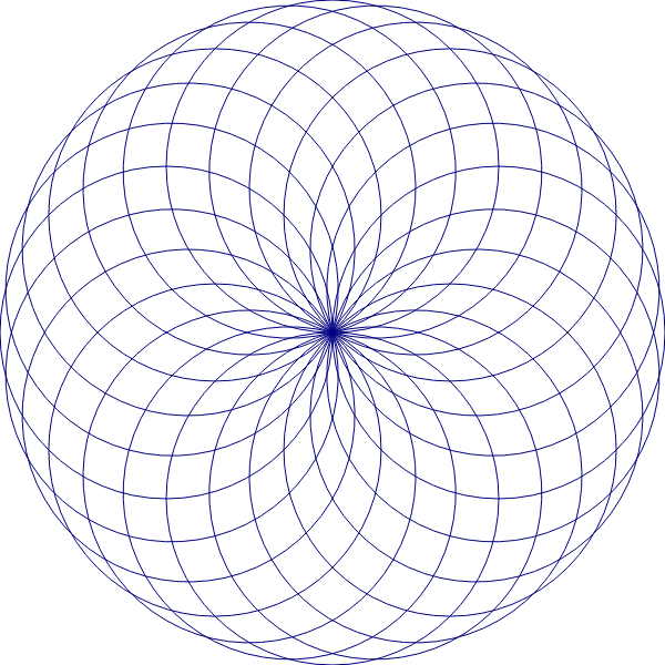 SVG Dark blue mandala