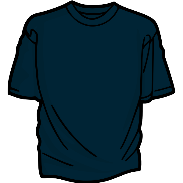 SVG Dark bluet-shirt vector drawing