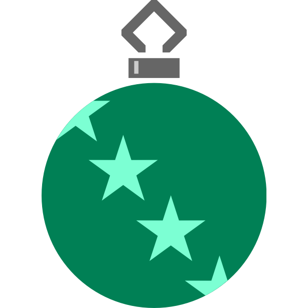 SVG Dark green bauble
