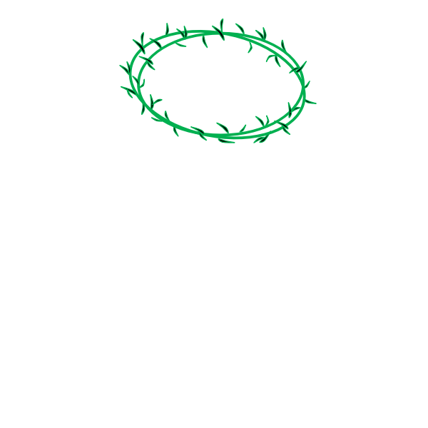 SVG dark green crown of vines