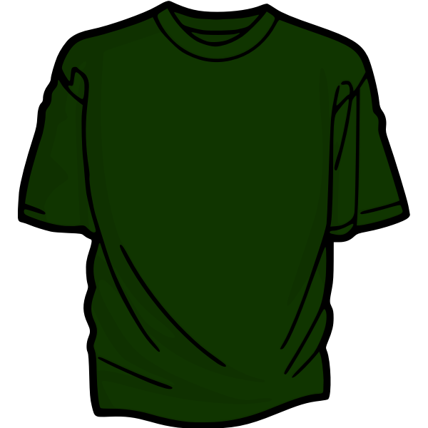SVG Dark green t-shirt vector illustration
